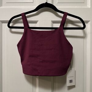 Girlfriend Collective Purple Crop Top
